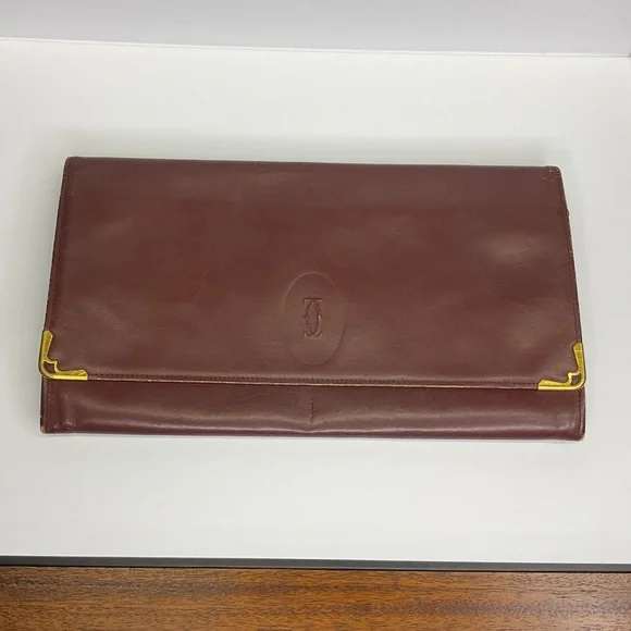 Cartier Vintage Burgundy Leather Organizer - Picture 1 of 13